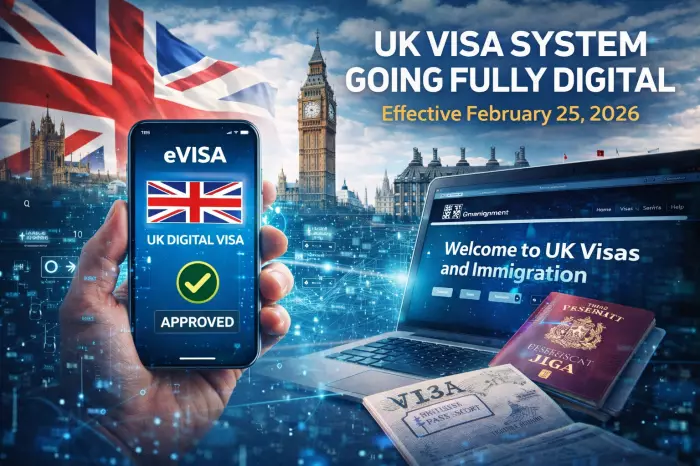 يهم المغاربة كذلك..بريطانيا تطوي صفحة التأشيرة الورقية نهائيًا ورقمنة كاملة للهجرة ابتداءً من اليوم