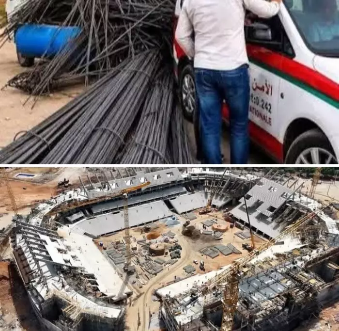 خبايا عملية سرقة 25 طنا من الحديد المخصص لبناء اكبر ملعب في العالم .  آخر تطورات القضية النارية