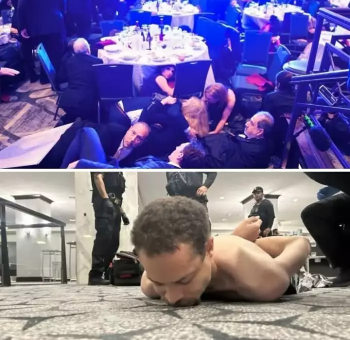 القصة الكاملة لحادث الهجوم المسلح على حفل عشاء مراسلي البيت الأبيض والذي كان يحضره الرئيس الأمريكي وزوجته 