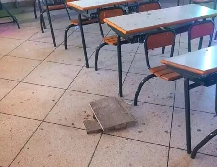 انهيار سقف قسم دراسي يهز ثانوية حاسي بركان ويعيد فتح ملف غش البنايات المدرسية