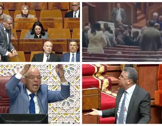 في آخر فضيحة لوزير العدل..التفاصيل الكاملة لحادث سب برلماني ووالده في قلب حرم البرلمان المغربي 