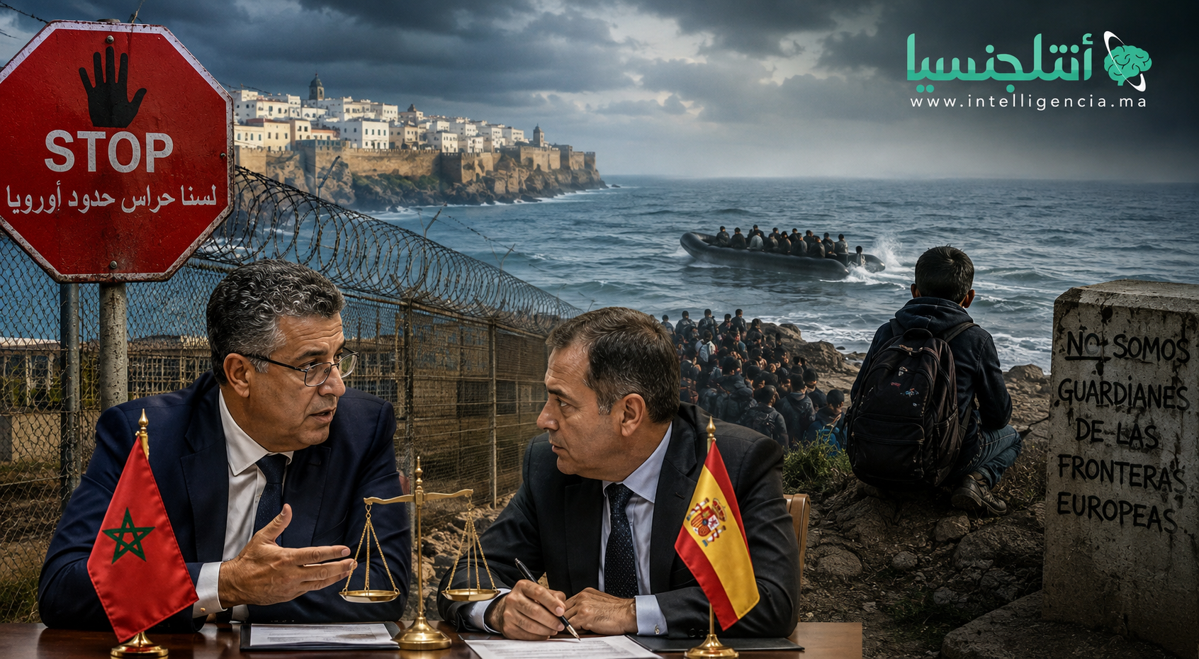 المغرب وإسبانيا يتباحثان حول أزمة الهجرة و"وهبي" يؤكد:المملكة ليست حارسا لحدود أوروبا
