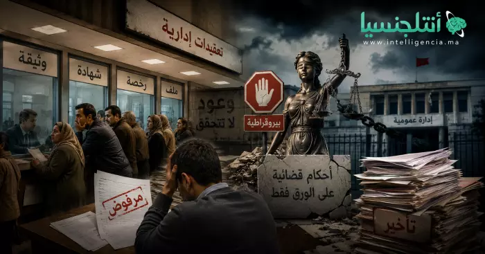 تقرير رسمي يفضح الإدارة المغربية والأحكام القضائية تُداس والمواطن يدفع الثمن