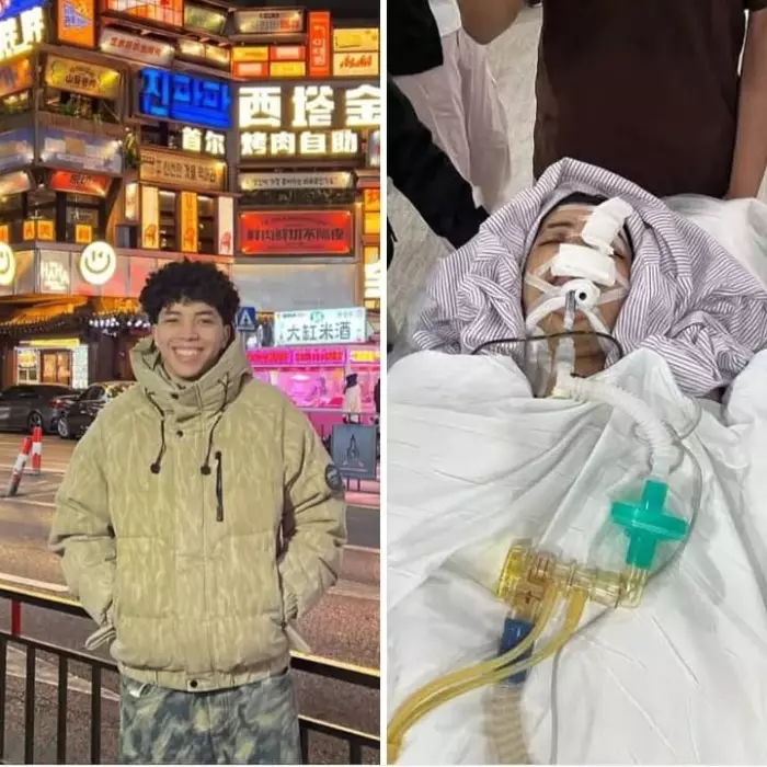 قصة مؤثرة لحادث مأساوي وقع بالصين ضحيته طالب مغربي بين الحياة والموت وعائلته تطالب بتدخل ملكي 