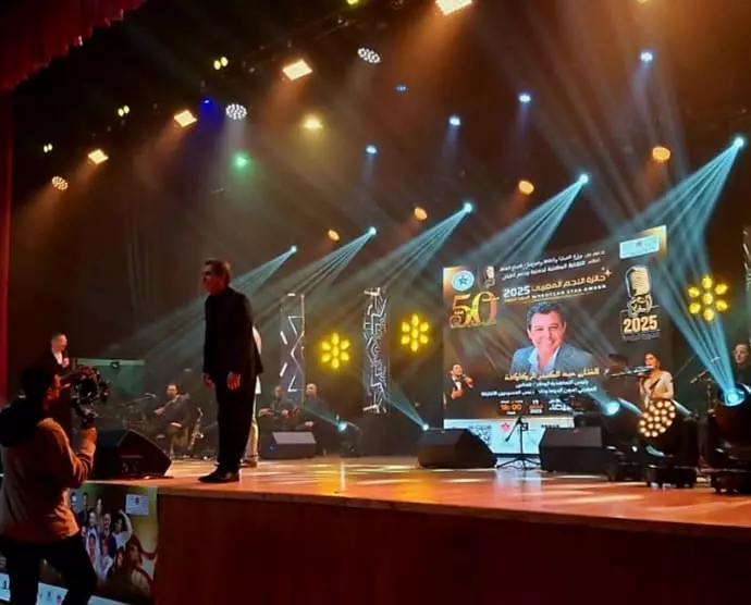 تكريم الفنان عبد الكبير الركاكنة في حفل جائزة النجم المغربي لسنة 2025 