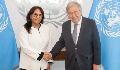 غوتيريش يستقبل بوعياش وهذا ما دار في اللقاء
