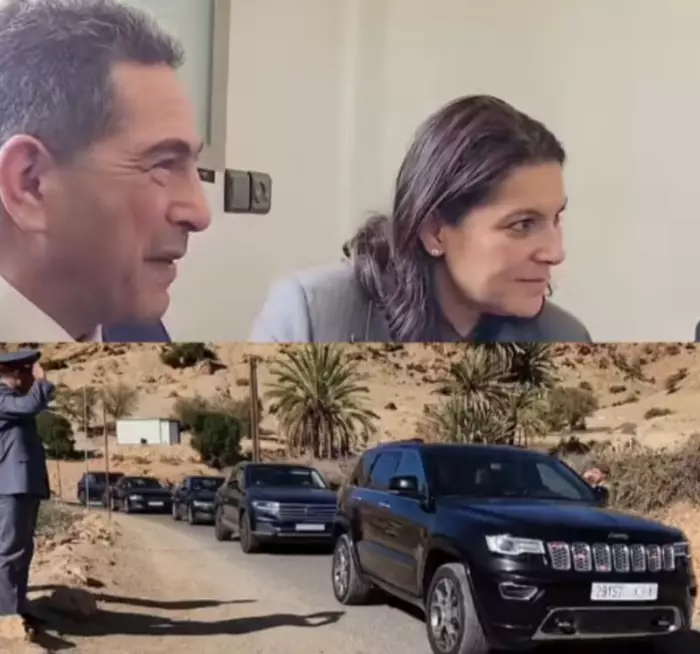 "كوميديا" زيارة فاطمة المنصوري للحوز لصنع صورة براقة فوق ركام معاناة ضحايا الزلزال