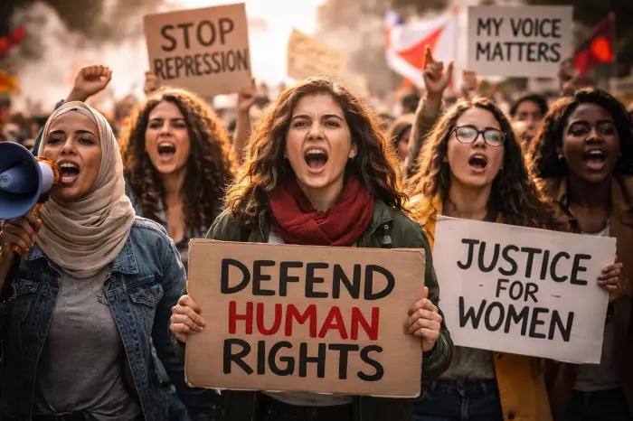  تضامنا مع النساء ومناهضة للقهر والتمييز..وقفة احتجاجية بالرباط في اليوم العالمي للمرأة